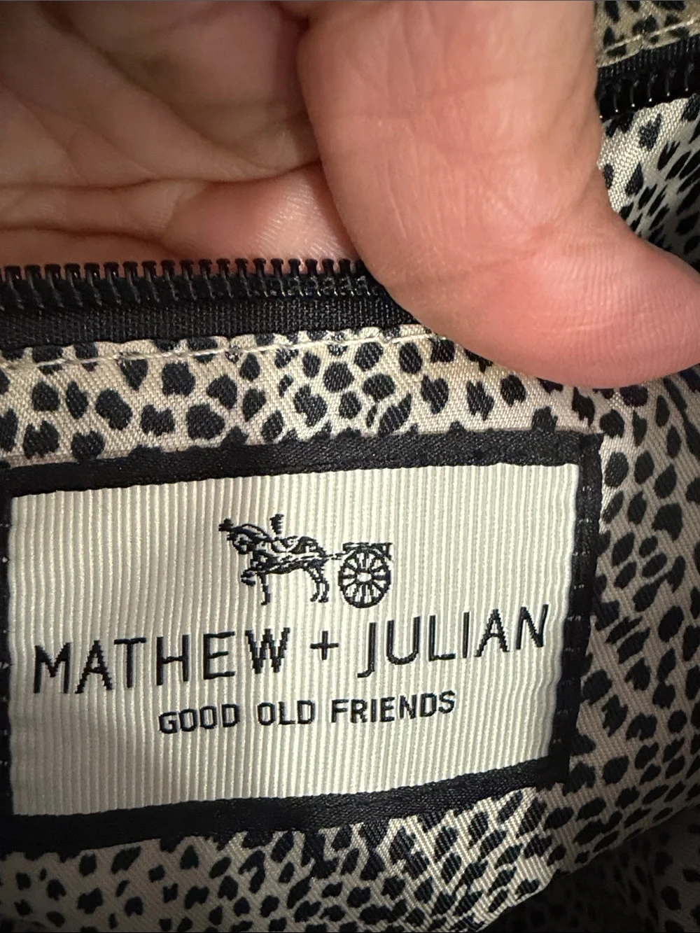 Mathew + Julian Olive Green Faux Leather Backpack Drawstring Flap Pocket Women’s